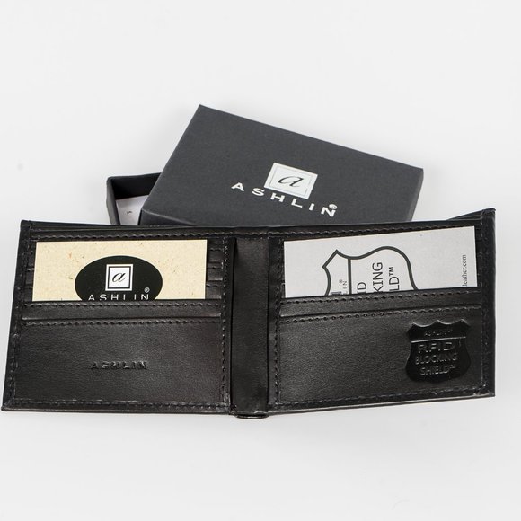 NIB Ashlin RFID leather Bi-Fold Wallet - Picture 4 of 6